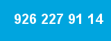 926 227 91 14 926 227 91 14